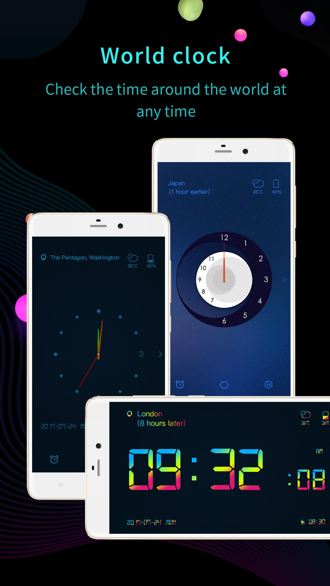 اسکرین شات 6 برنامه Digital clock widget