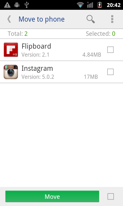 اسکرین شات 4 برنامه Move app to SD card