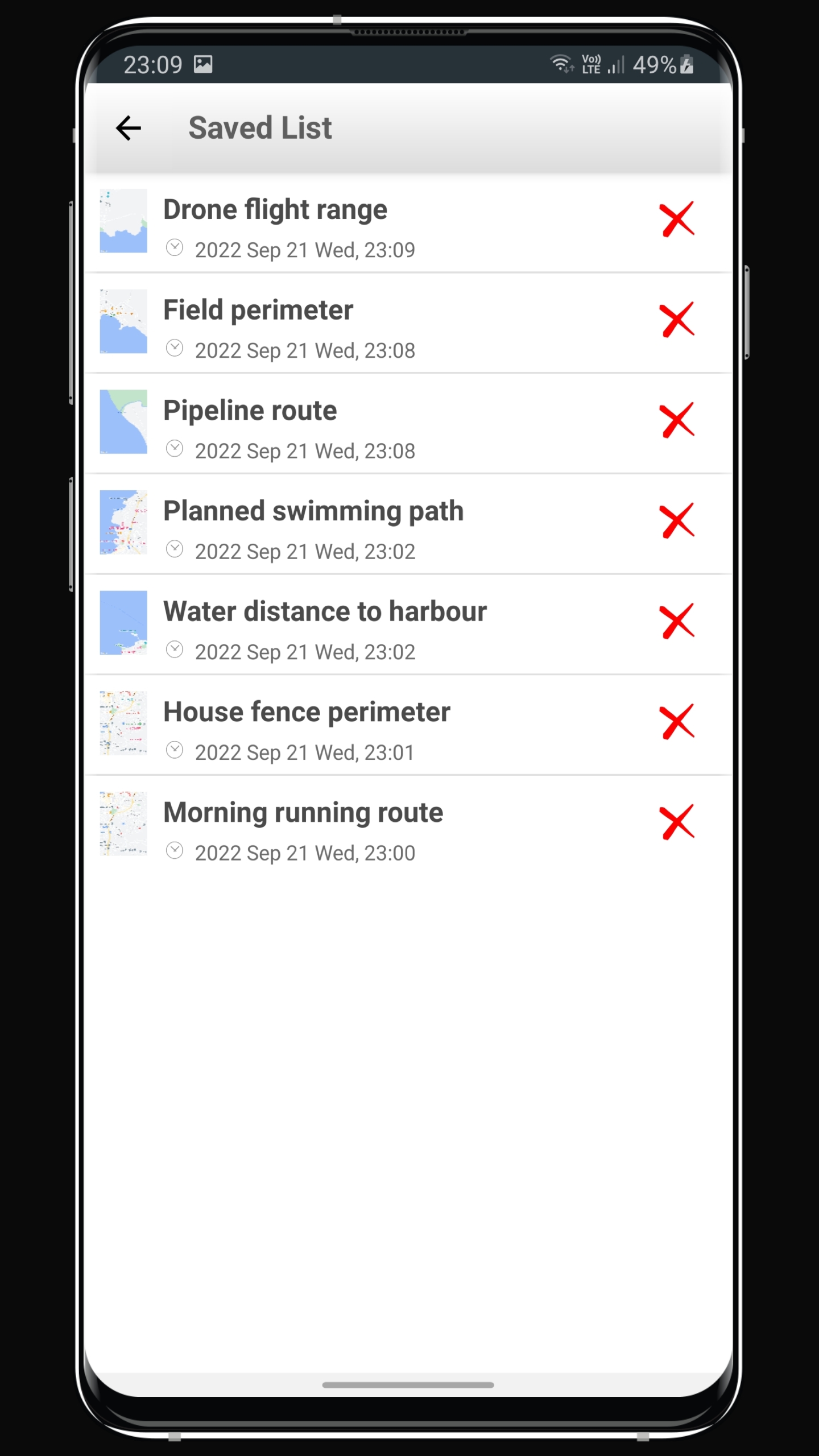اسکرین شات 8 برنامه Maps Distance Calculator