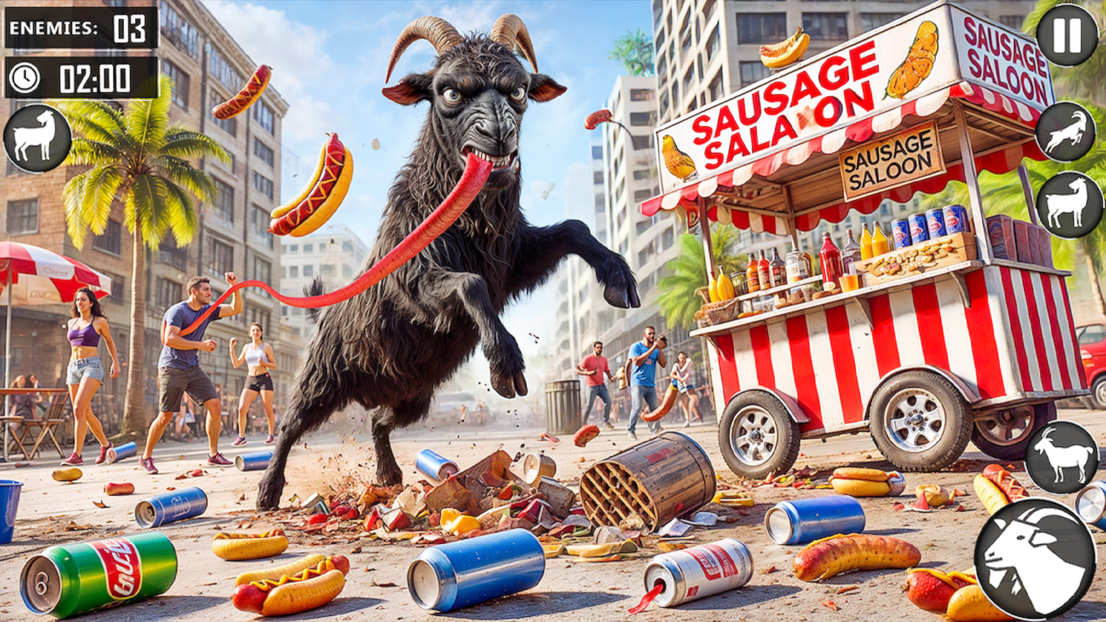 اسکرین شات 1 بازی Goat Life City Adventure 3D