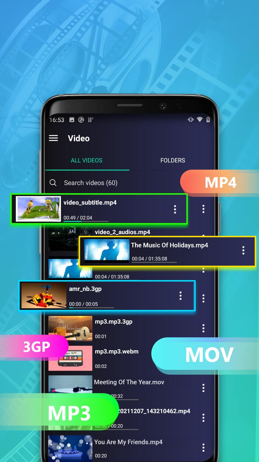 اسکرین شات 3 برنامه Video Player