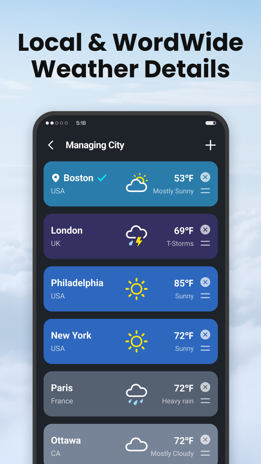 اسکرین شات 5 برنامه Local Weather: Live Forecast