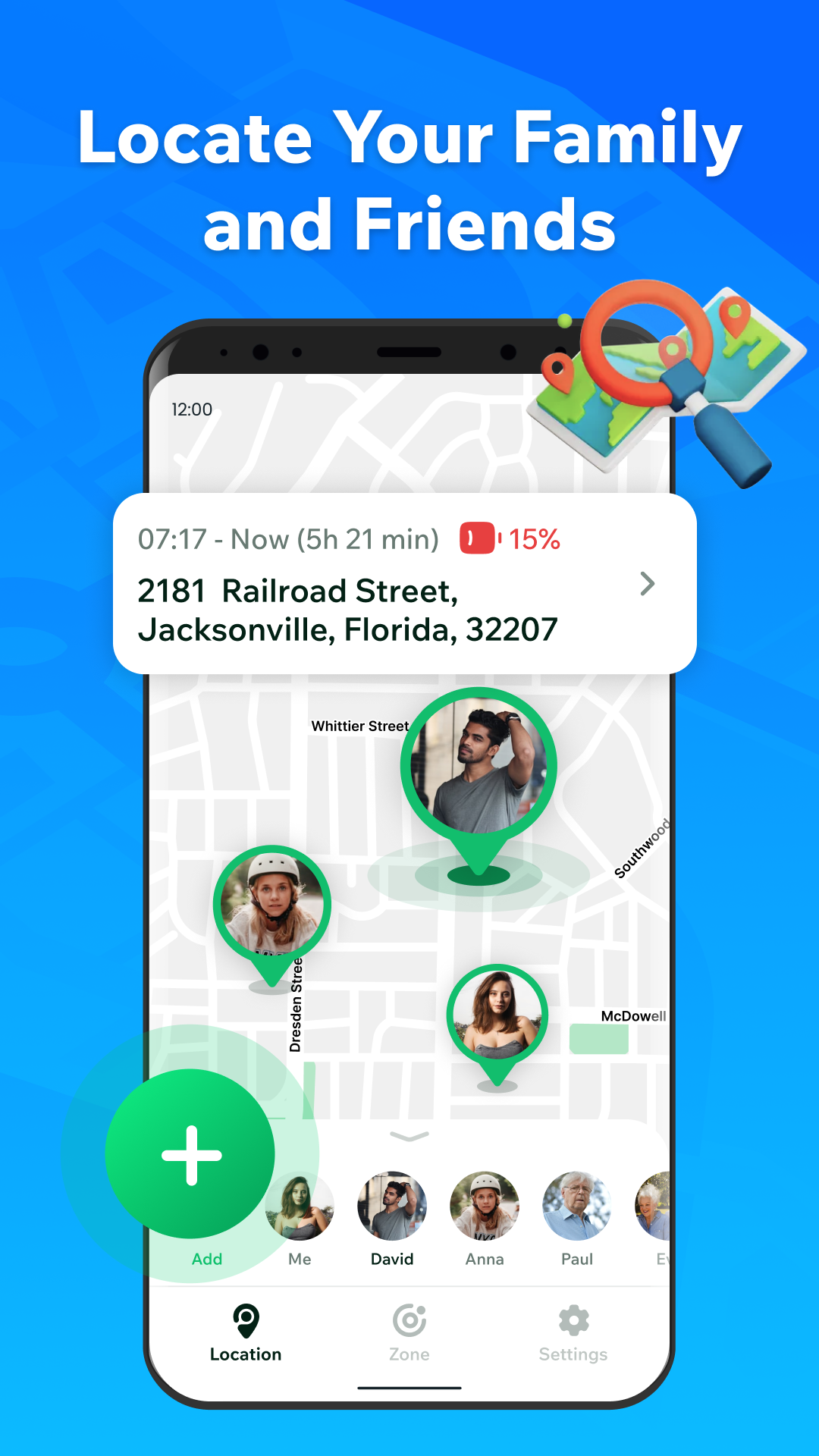 اسکرین شات 1 برنامه Location Tracker Phone Tracker