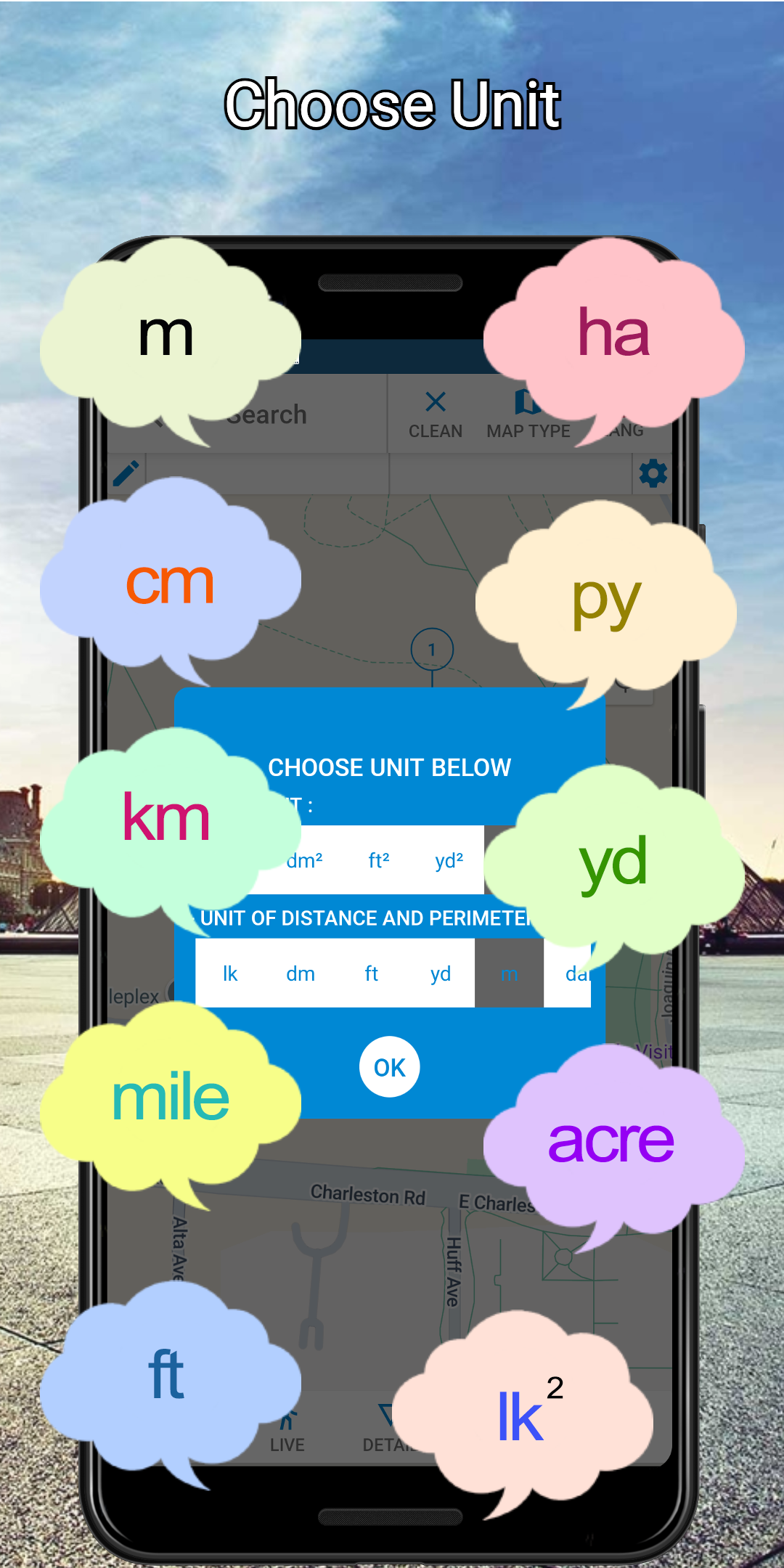 اسکرین شات 6 برنامه Area Calculator For Land