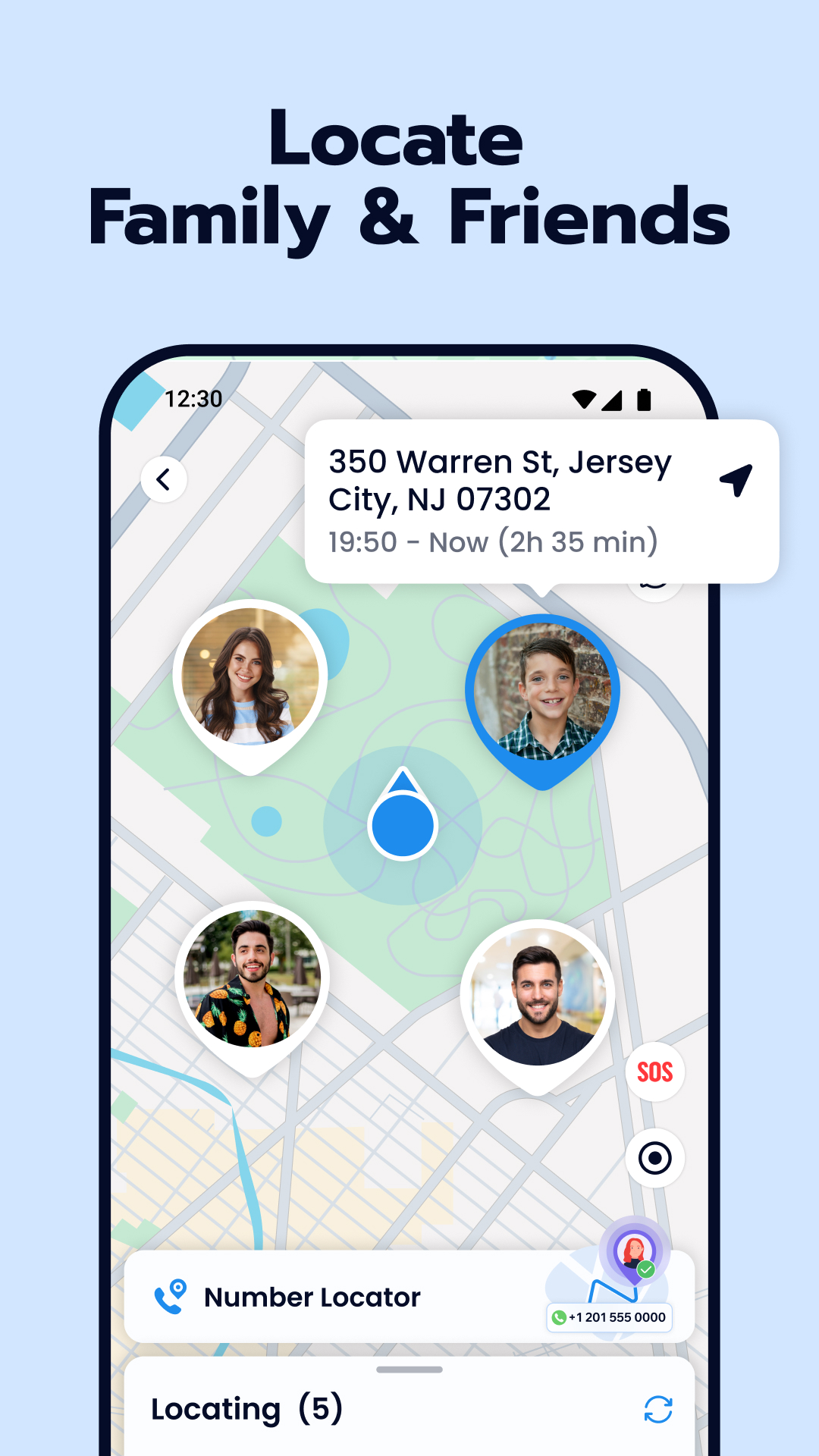 اسکرین شات 1 برنامه Family Locator, Tracking App