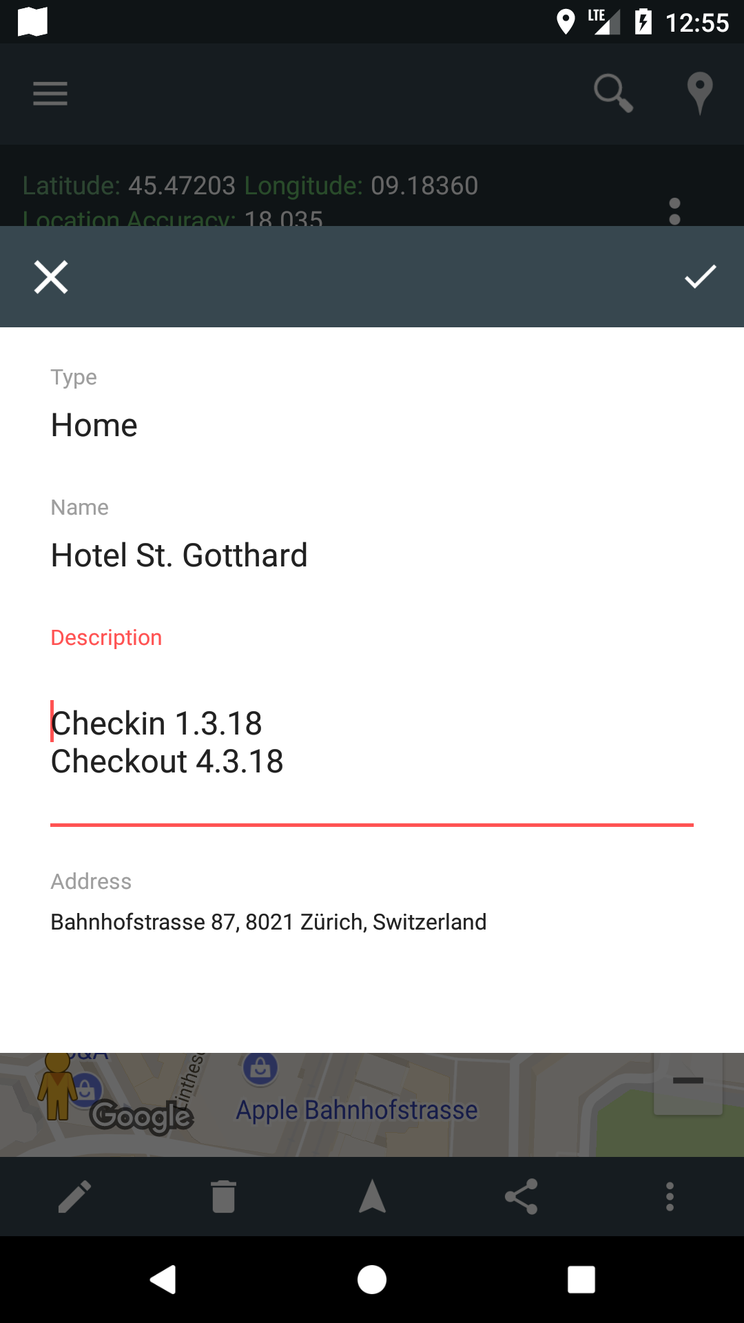 اسکرین شات 3 برنامه My Location - Track GPS & Maps