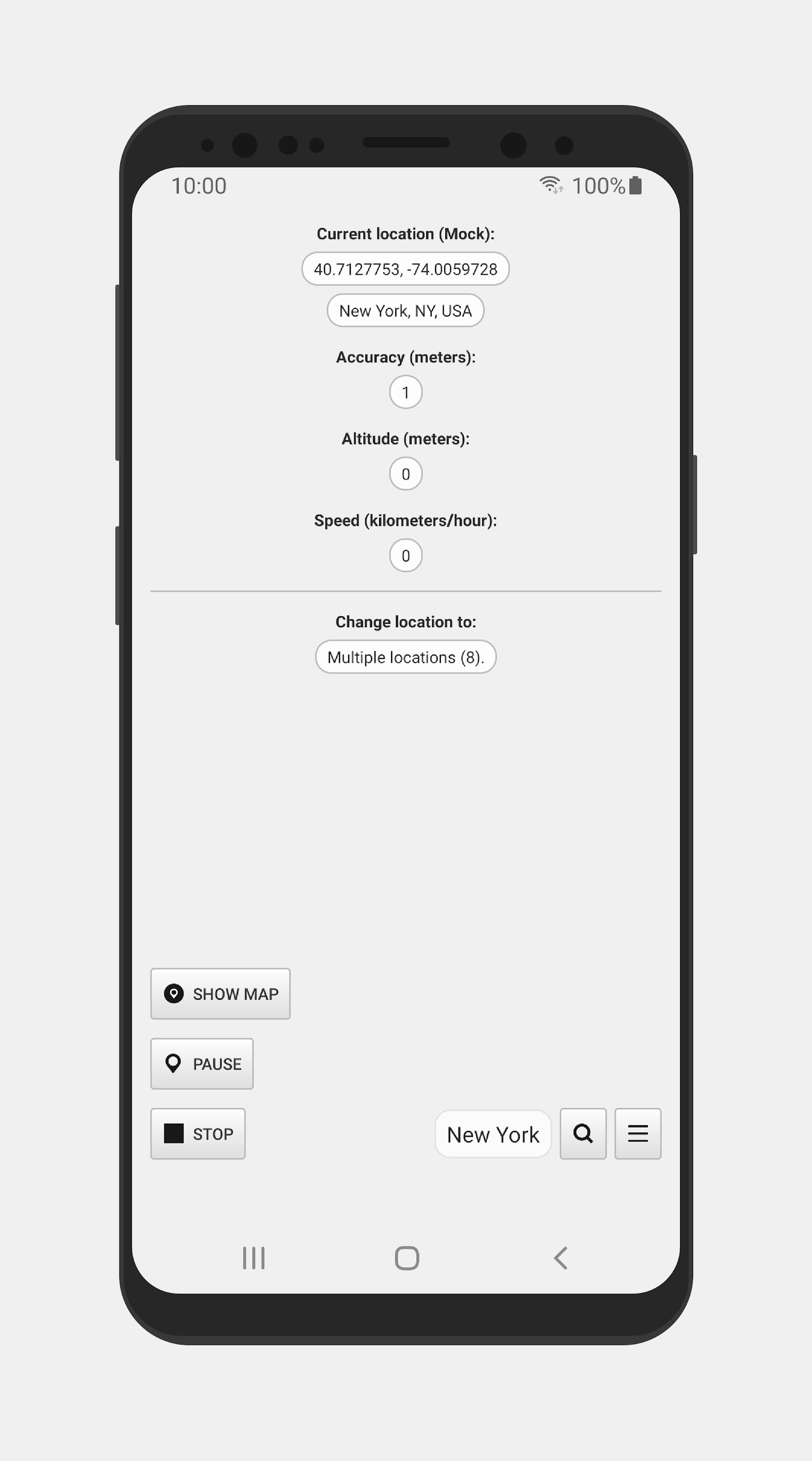 اسکرین شات 2 برنامه Location Changer - Fake GPS
