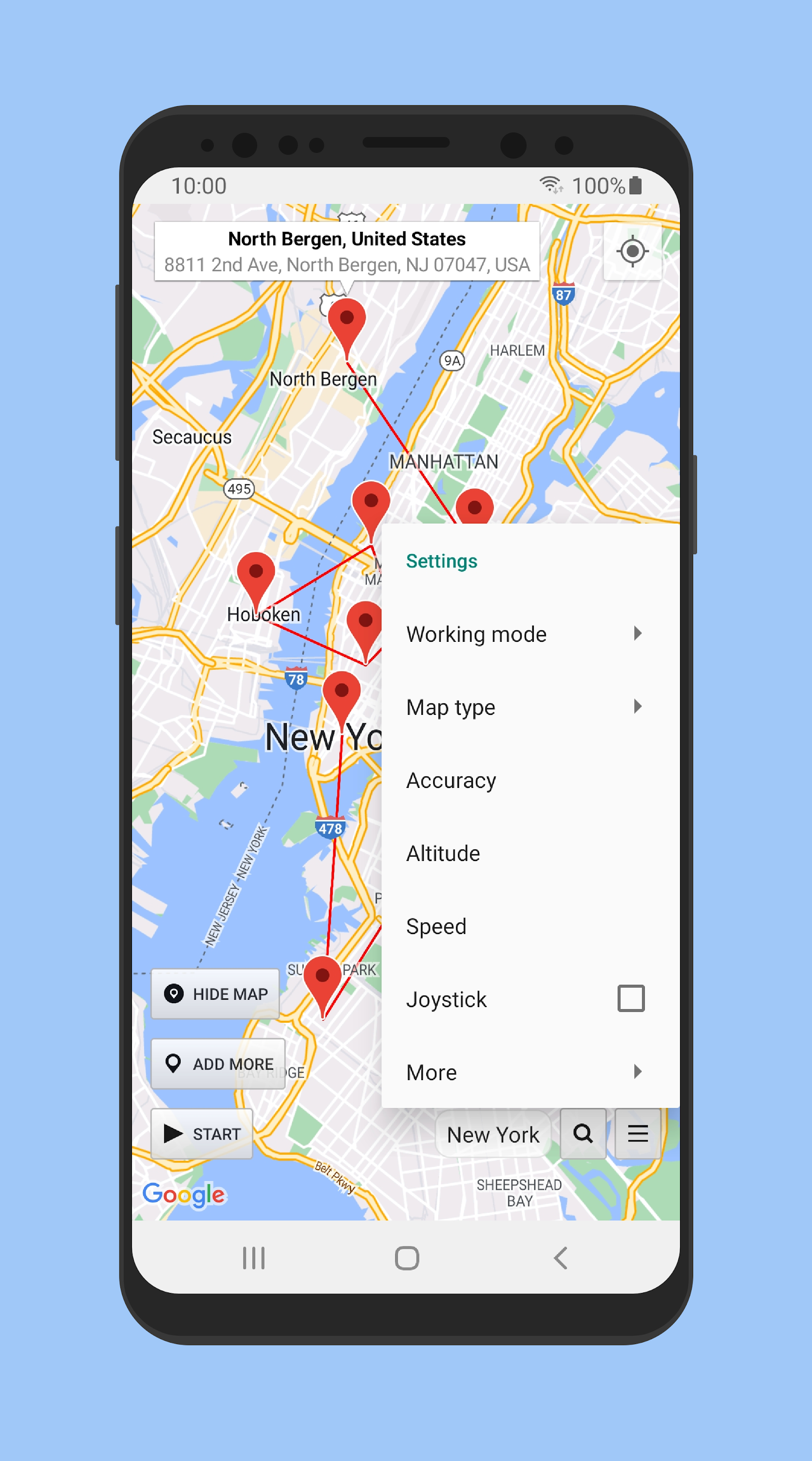 اسکرین شات 5 برنامه Location Changer - Fake GPS