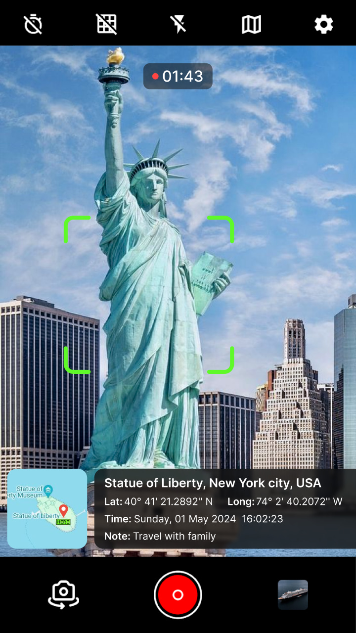 اسکرین شات 3 برنامه GPS Camera - GPS Map
