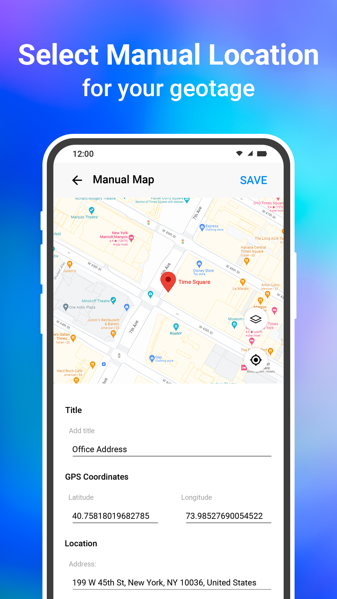 اسکرین شات 5 برنامه GPS Camera - GPS Map