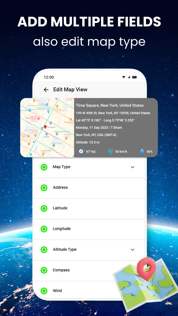 اسکرین شات 2 برنامه GPS Camera - GPS Map
