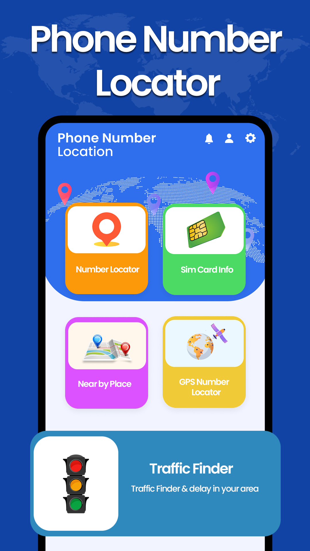 اسکرین شات 4 برنامه Phone Tracker - Number Locator