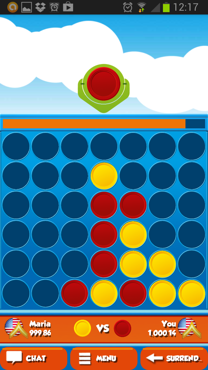 اسکرین شات 1 بازی 4 in a Row Multiplayer