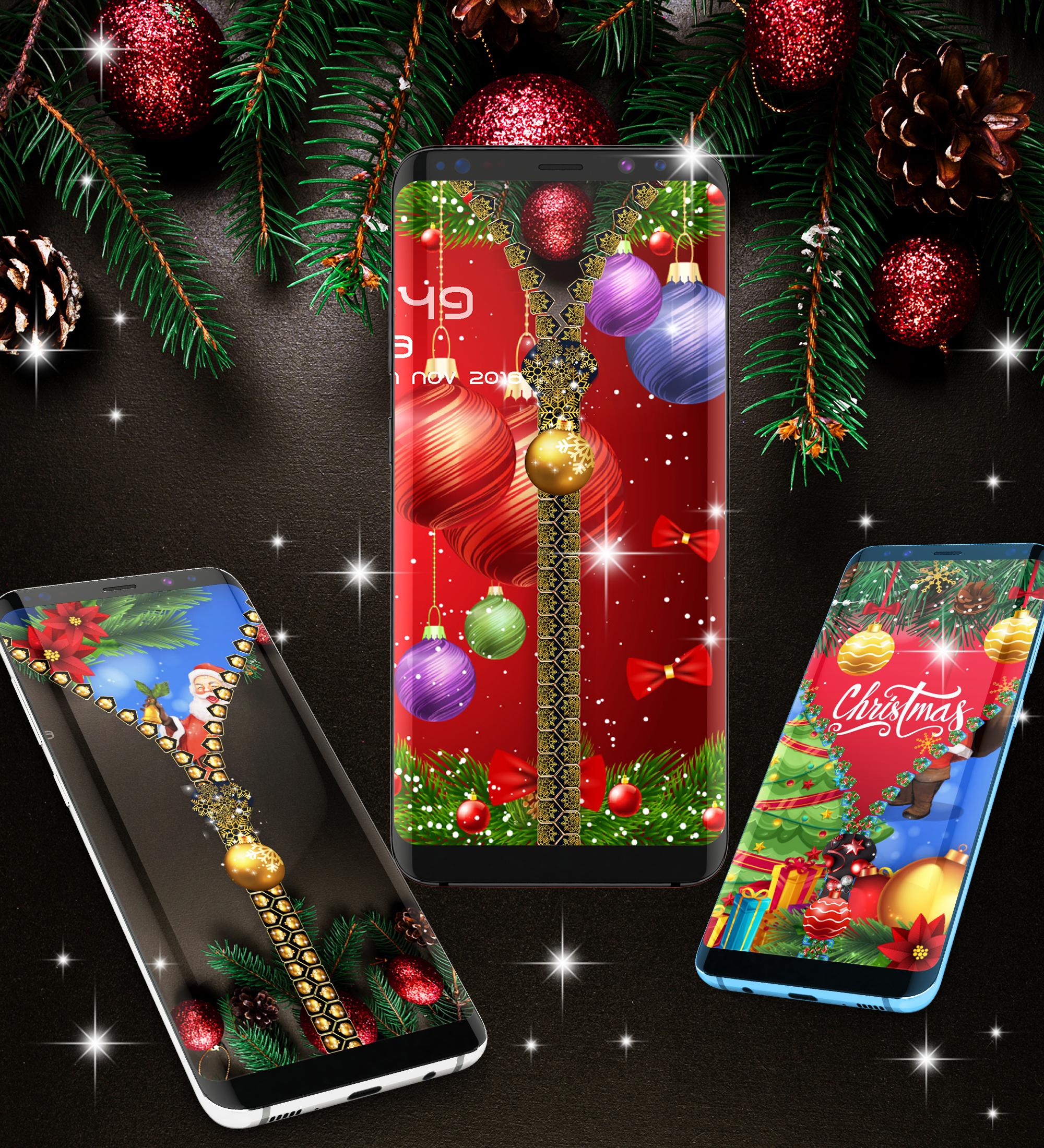 اسکرین شات 4 برنامه Christmas lock screen