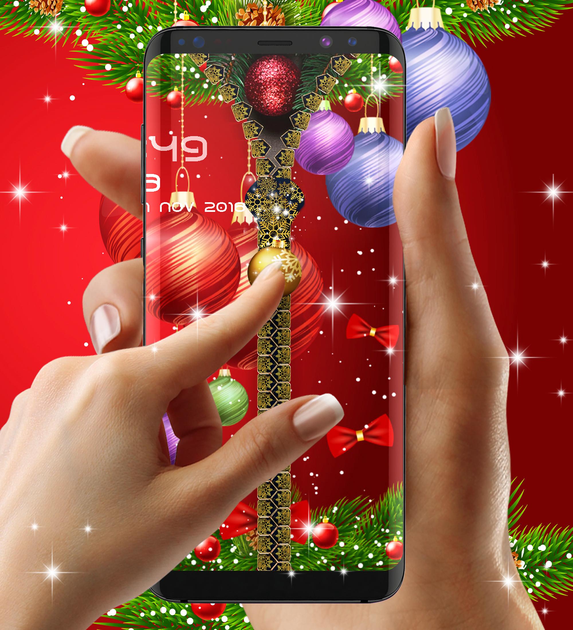 اسکرین شات 1 برنامه Christmas lock screen