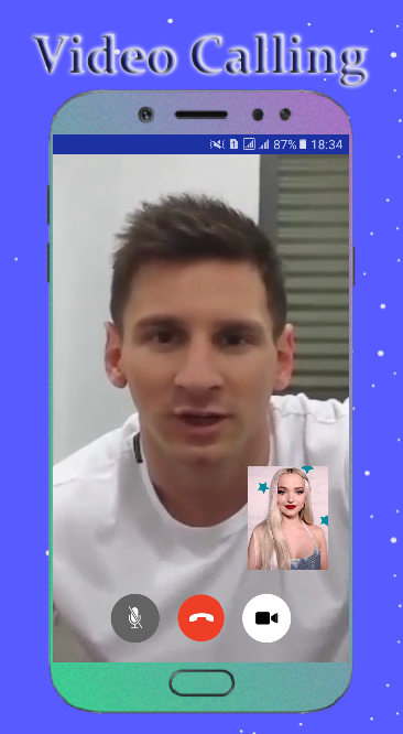 اسکرین شات 3 برنامه Messi Call You Fake Video Call