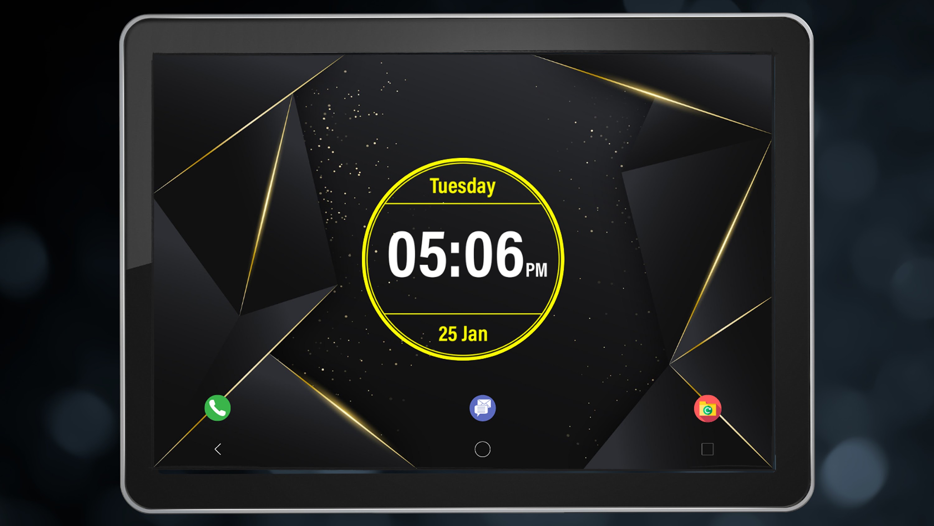 اسکرین شات 6 برنامه Digital Clock Lock Screen Pro