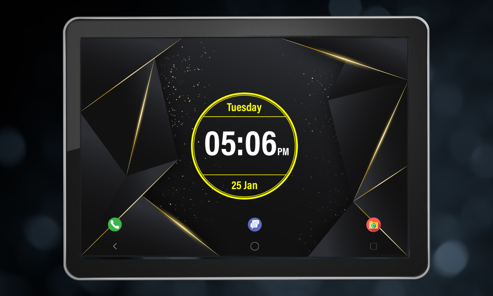 اسکرین شات 6 برنامه Digital Clock Lock Screen Pro