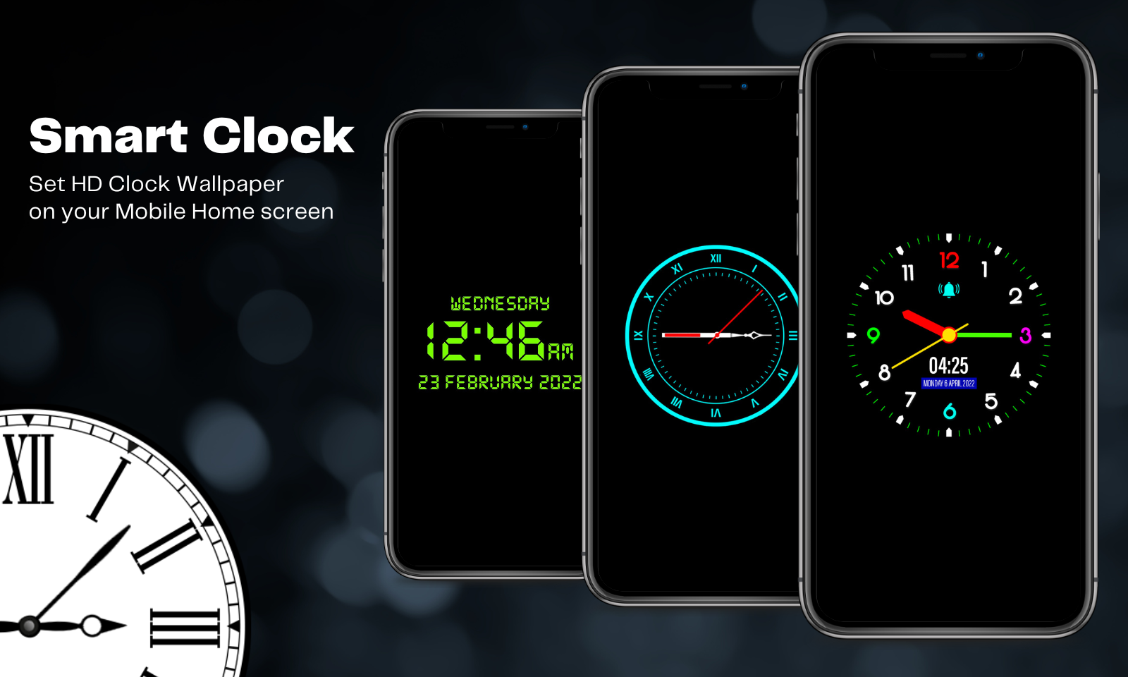 اسکرین شات 1 برنامه Digital Clock Lock Screen Pro