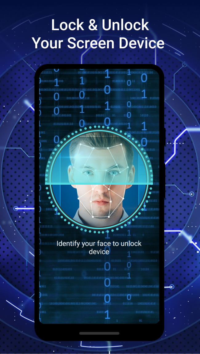 اسکرین شات 2 برنامه Face ID: Lock Screen PRANK