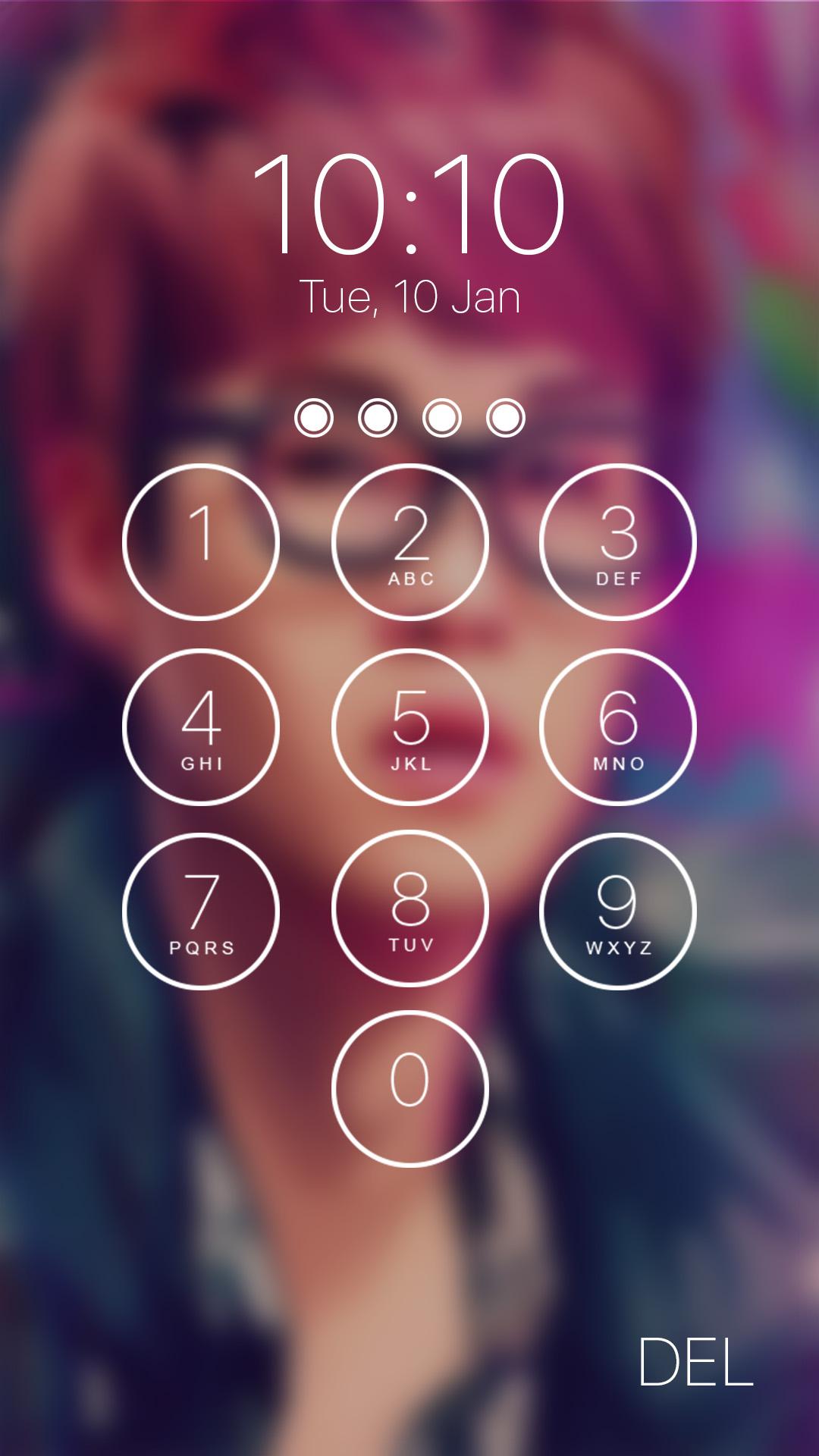 اسکرین شات 2 برنامه kpop lock screen
