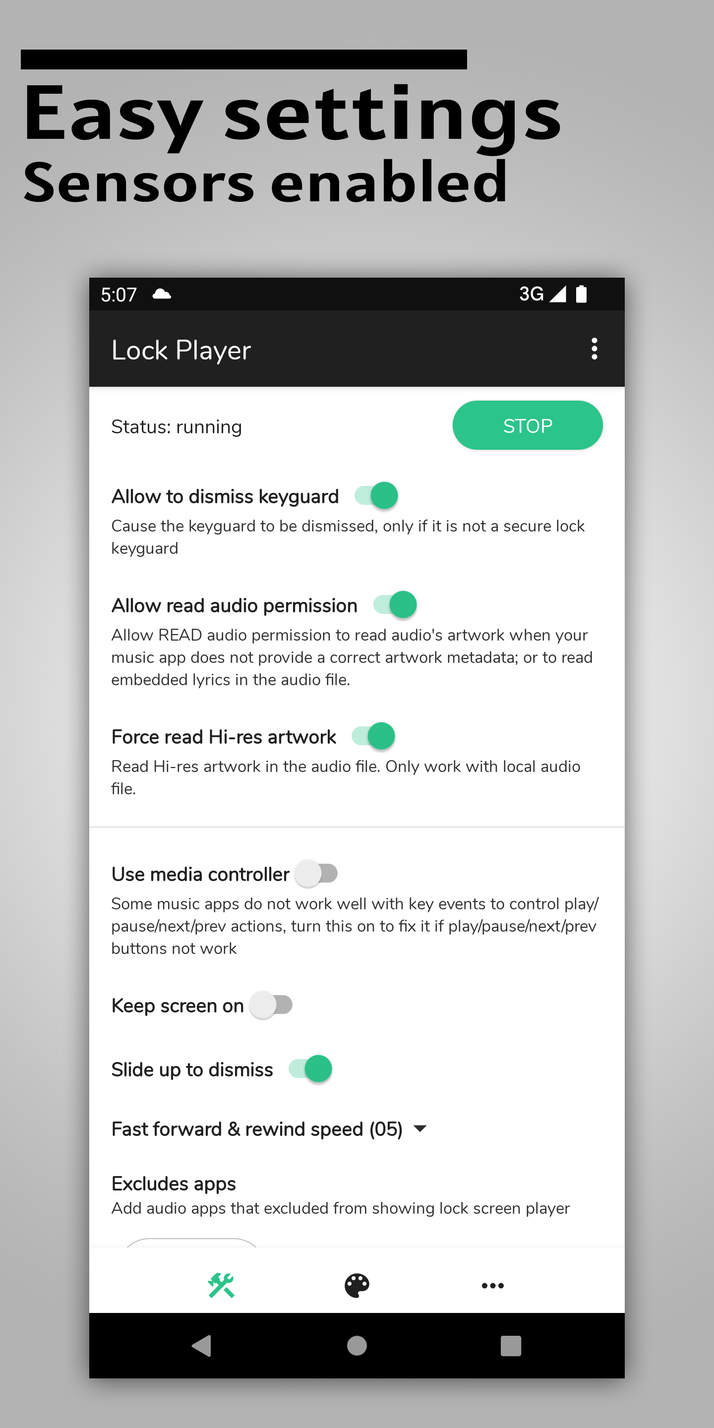 اسکرین شات 3 برنامه Lock Screen Music Player