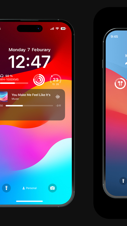 اسکرین شات 7 برنامه iphone 15 Lock Screen