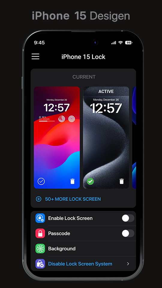 اسکرین شات 1 برنامه iphone 15 Lock Screen