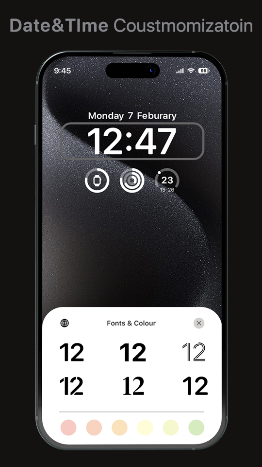 اسکرین شات 3 برنامه iphone 15 Lock Screen