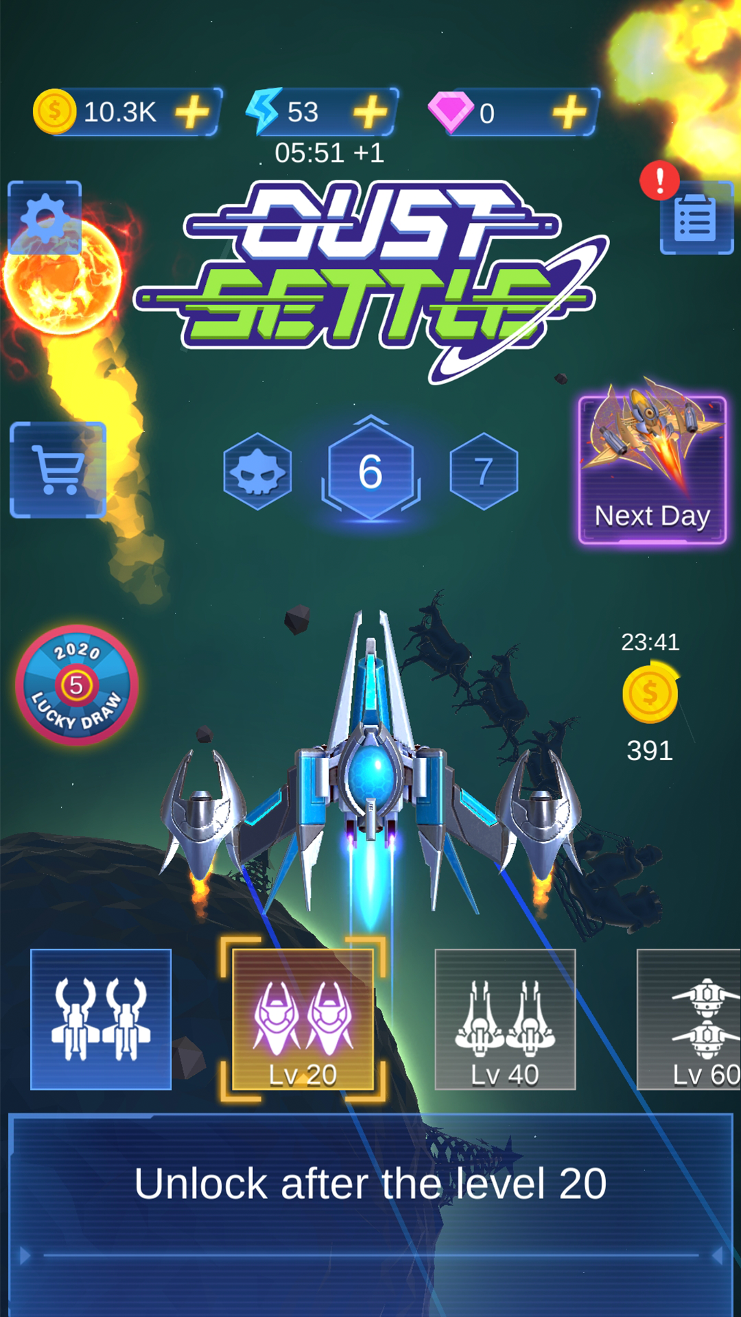 اسکرین شات 5 بازی Dust Settle 3D - Galaxy Attack