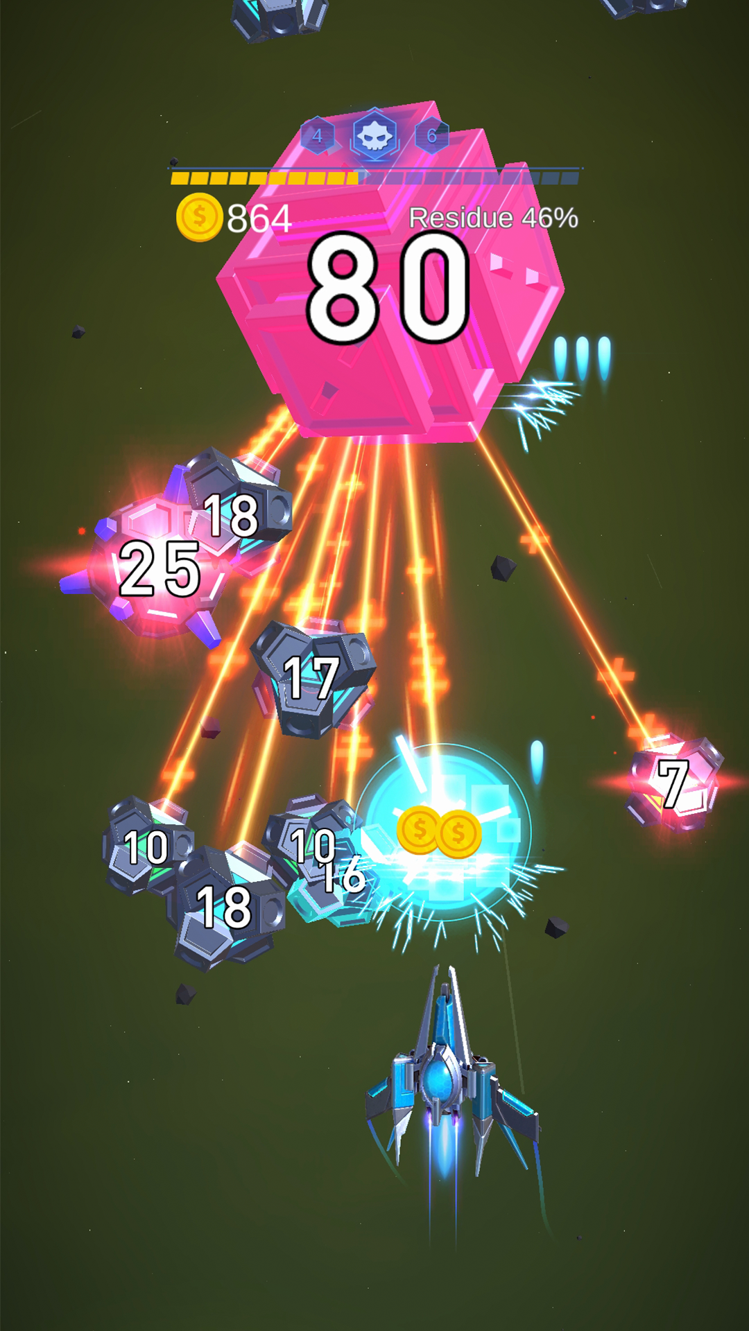 اسکرین شات 3 بازی Dust Settle 3D - Galaxy Attack