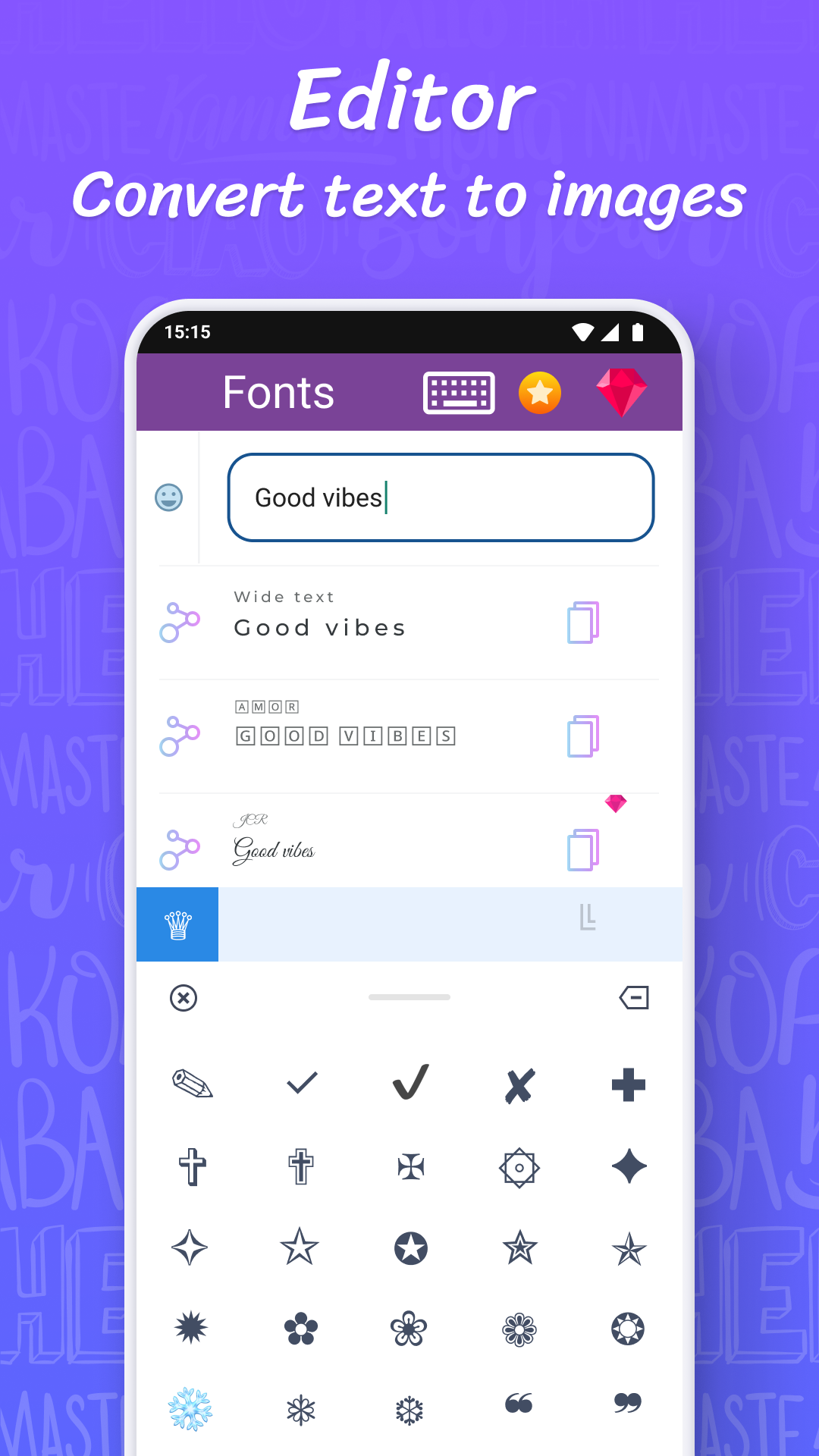 اسکرین شات 7 برنامه Fonts: Stylish Text Cool Fonts