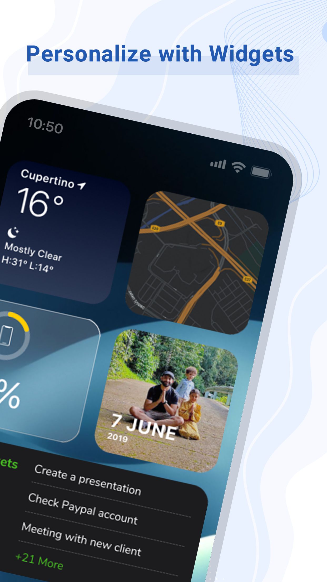 اسکرین شات 3 برنامه iOS Launcher 26 - iLauncher