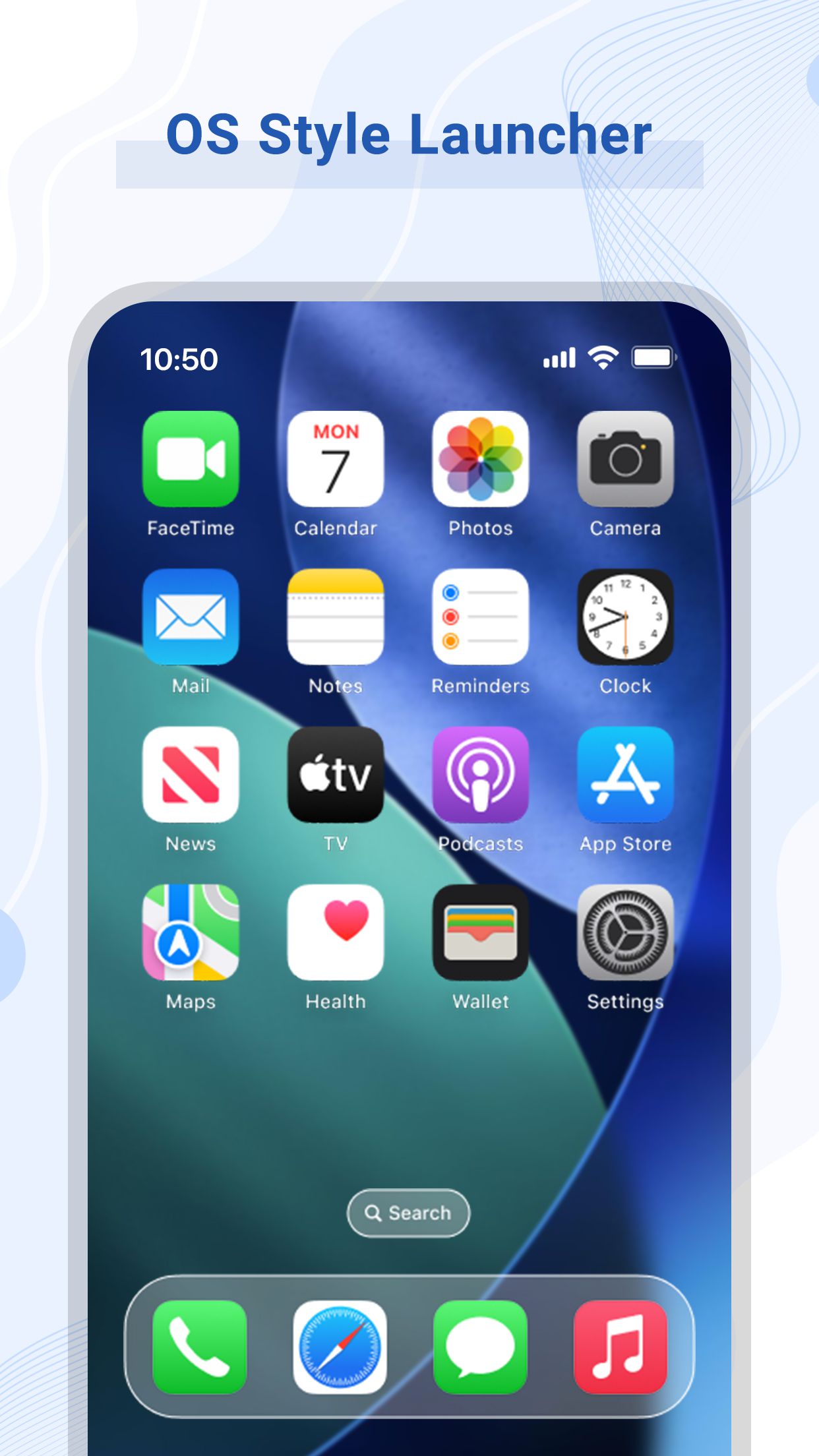اسکرین شات 1 برنامه iOS Launcher 26 - iLauncher