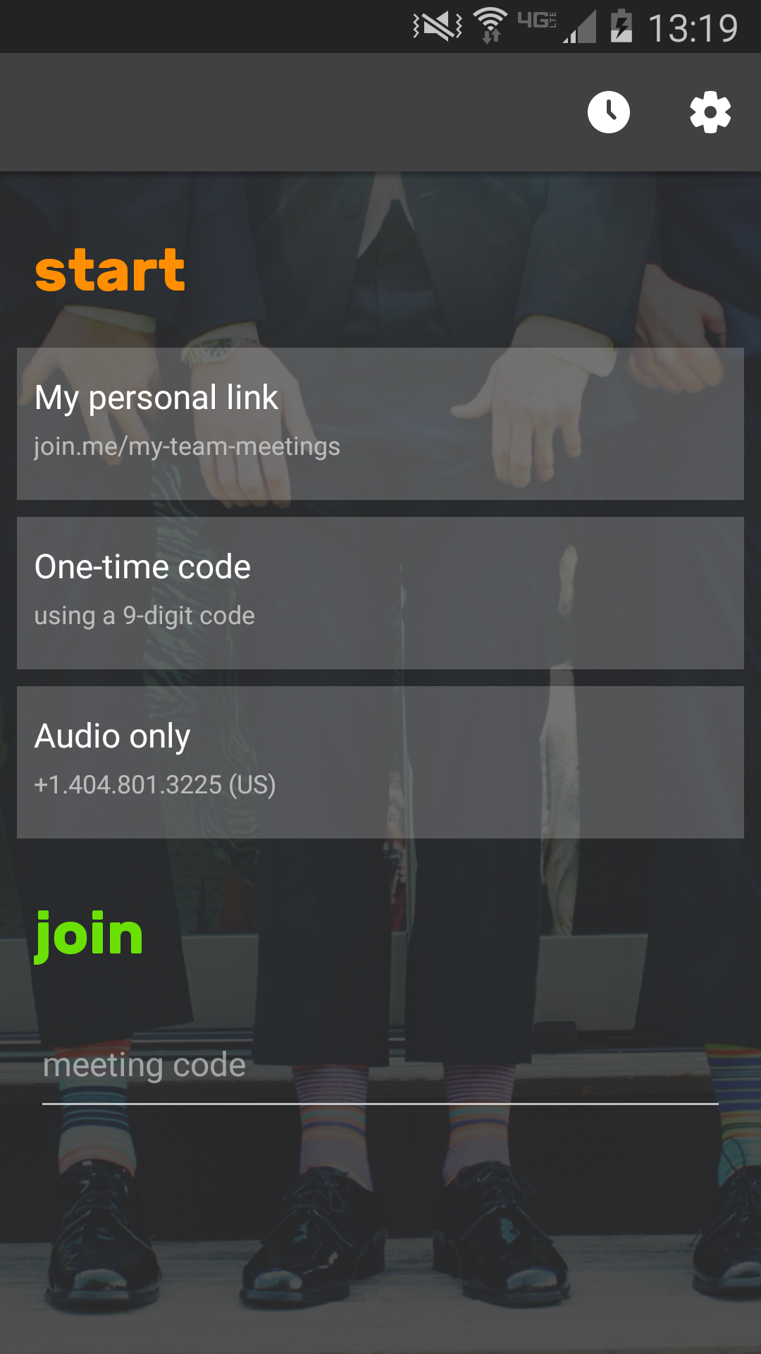 اسکرین شات 1 برنامه join.me - Simple Meetings