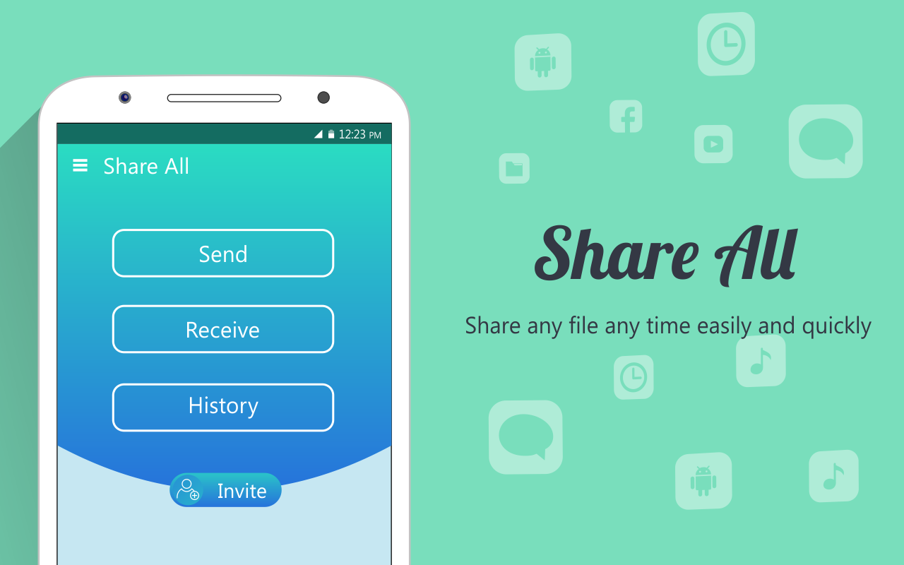 اسکرین شات 3 برنامه Share ALL : Transfer, Share