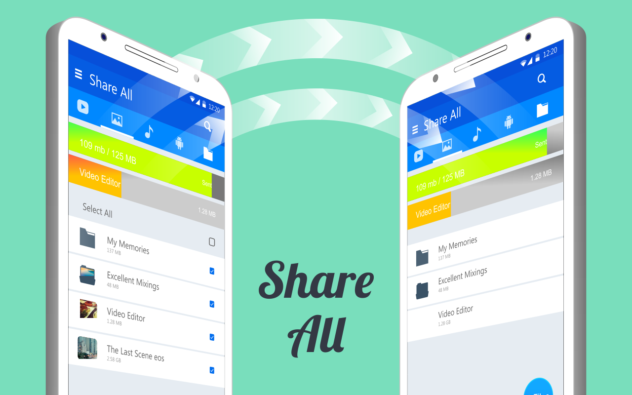 اسکرین شات 2 برنامه Share ALL : Transfer, Share