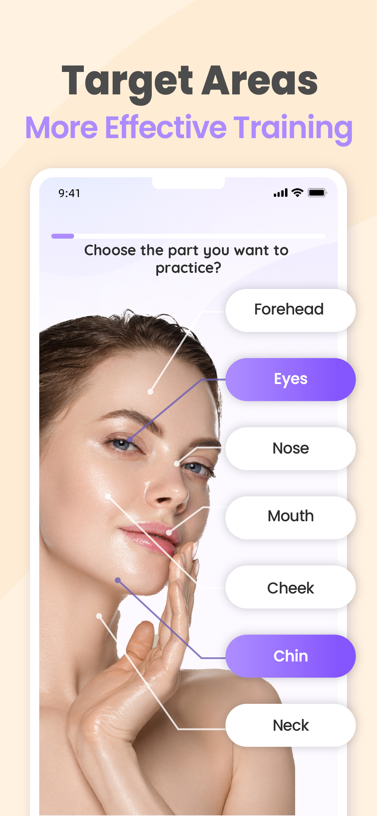 اسکرین شات 2 برنامه FaceYogi® - Face Yoga Exercise