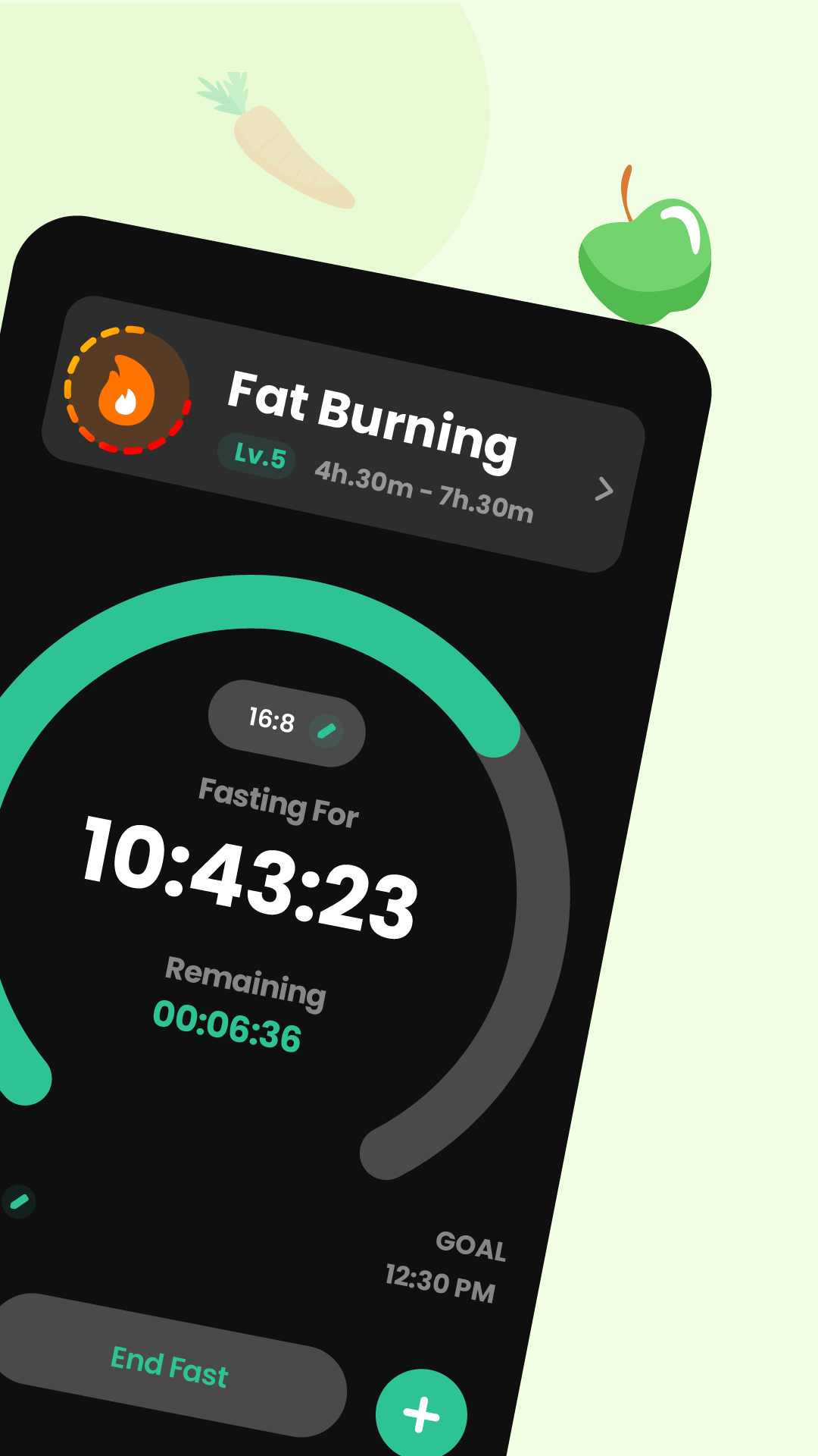 اسکرین شات 2 برنامه Fastin: Intermittent Fasting