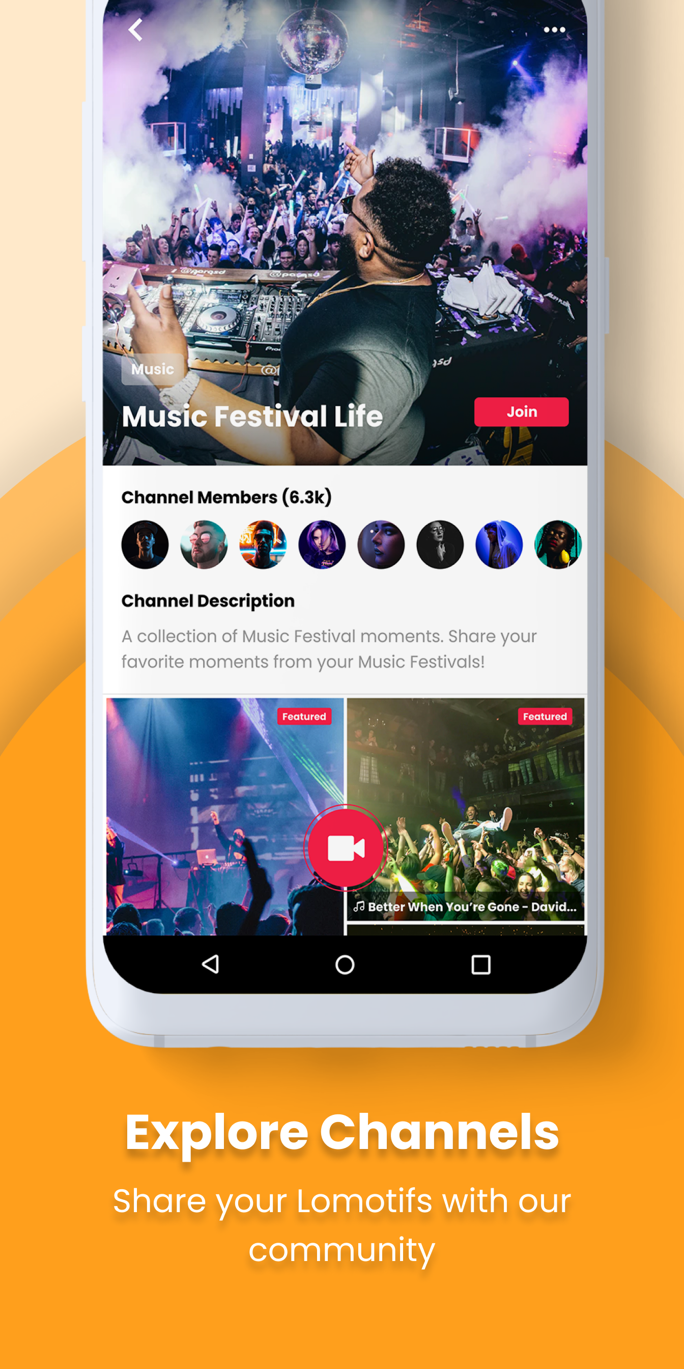 اسکرین شات 2 برنامه Lomotif: Social Video Platform