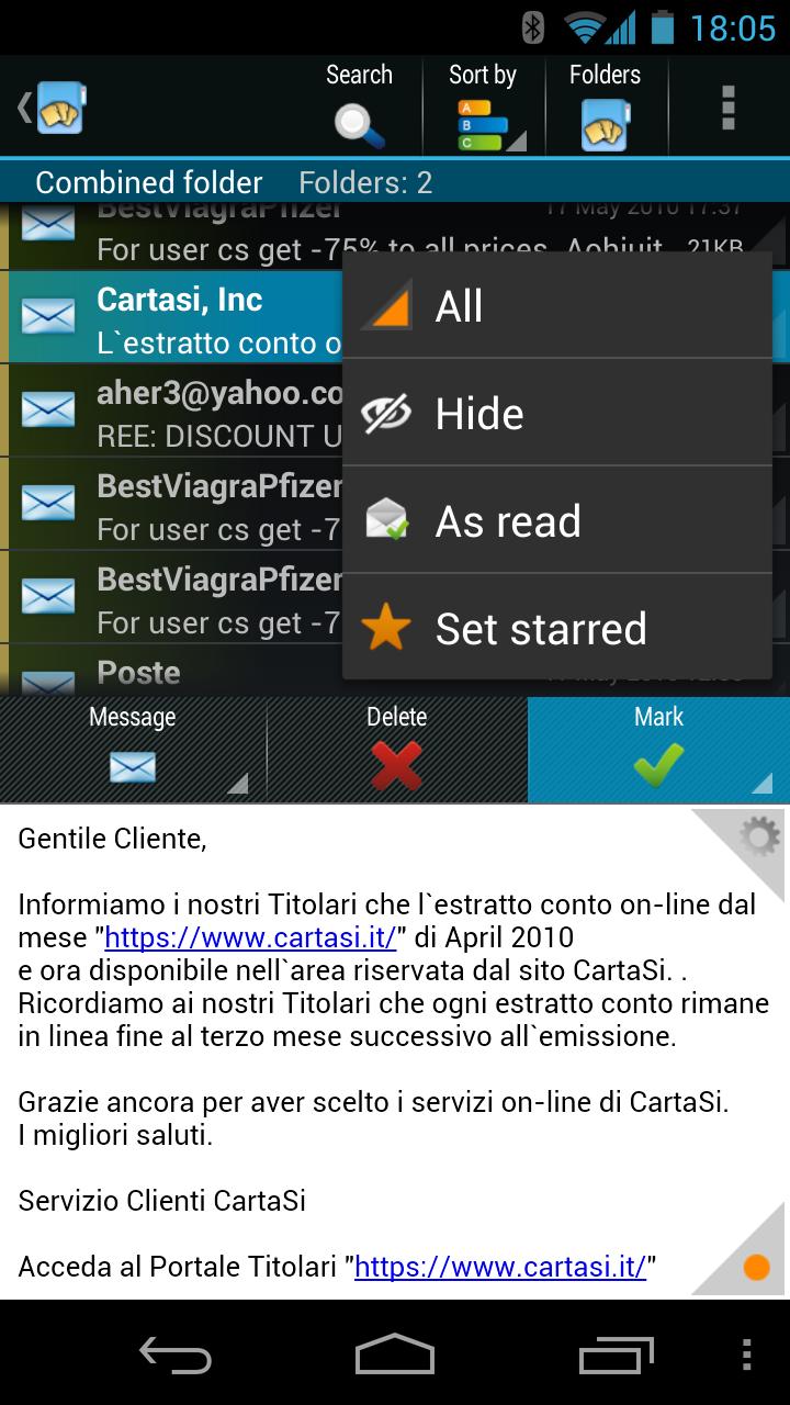 اسکرین شات 6 برنامه ProfiMail Go - email client