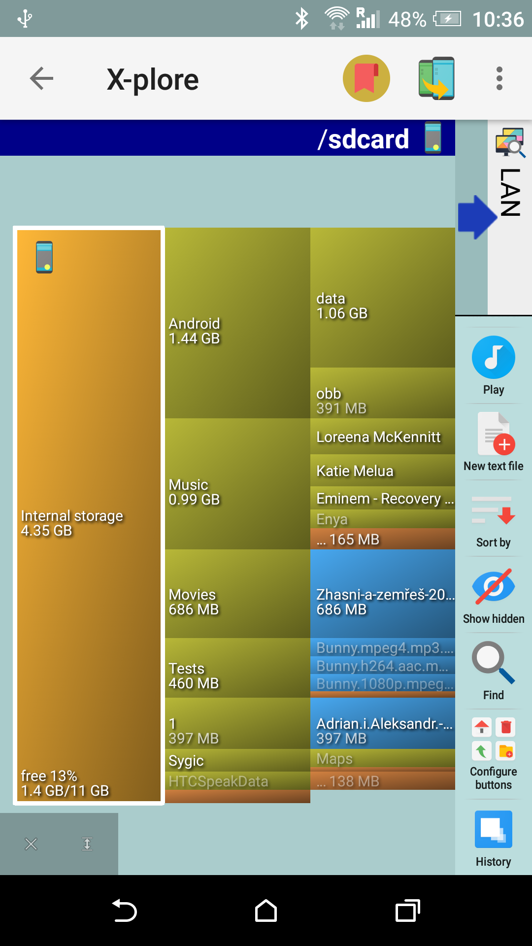 اسکرین شات 4 برنامه X-plore File Manager