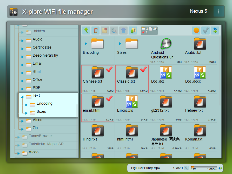 اسکرین شات 2 برنامه X-plore File Manager