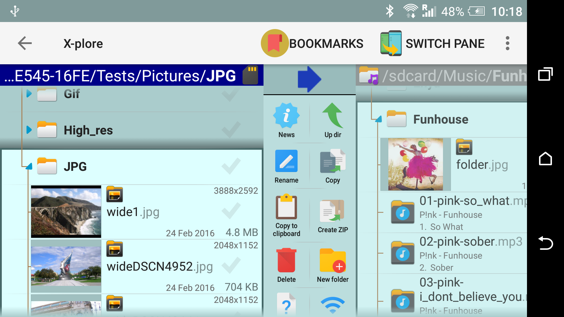 اسکرین شات 1 برنامه X-plore File Manager