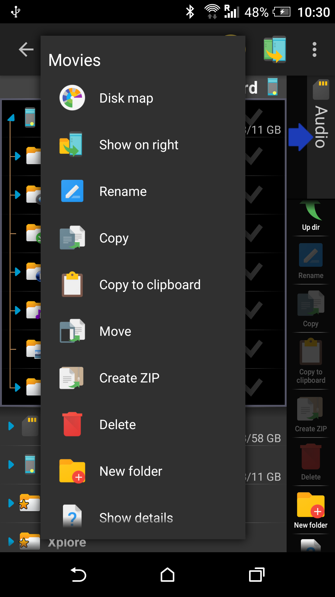 اسکرین شات 5 برنامه X-plore File Manager