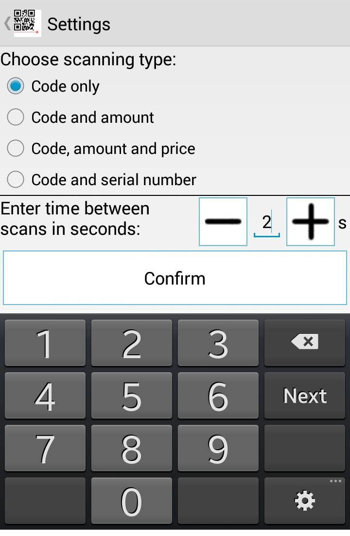 اسکرین شات 2 برنامه LoMag Barcode Scanner to Excel