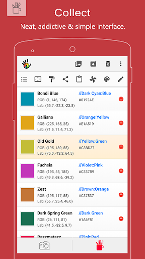 اسکرین شات 3 برنامه Color Grab (color detection)