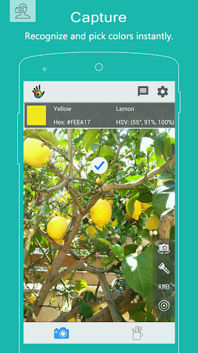 اسکرین شات 1 برنامه Color Grab (color detection)