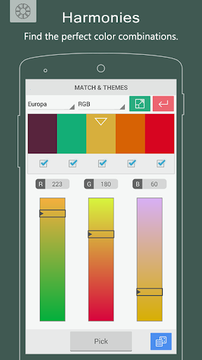 اسکرین شات 4 برنامه Color Grab (color detection)