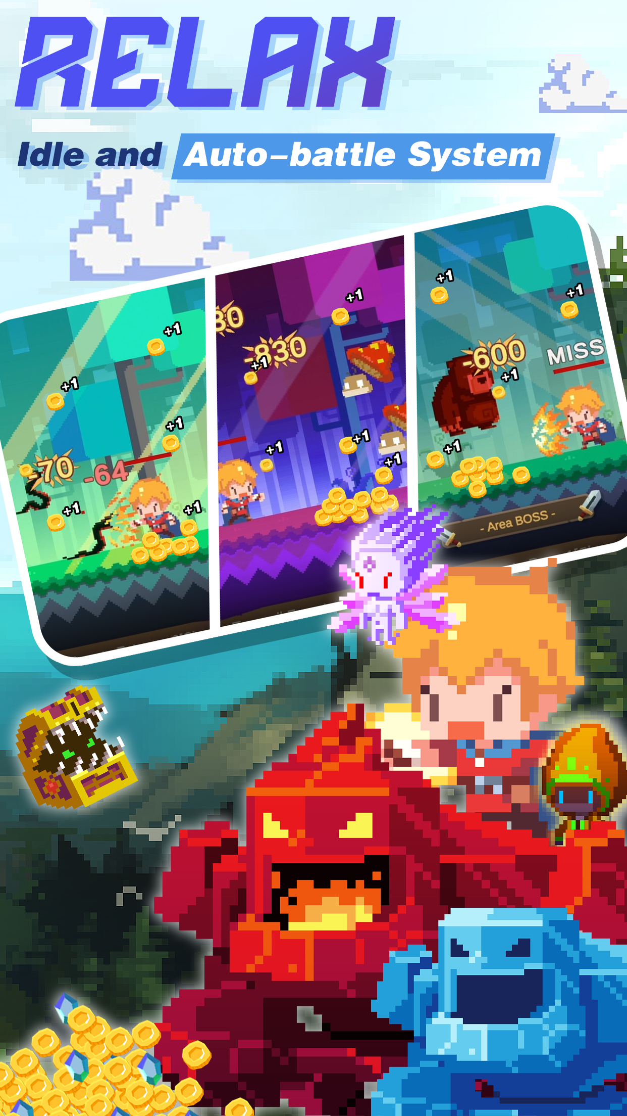 اسکرین شات 4 بازی Tiny Pixel Knight:Idle RPG